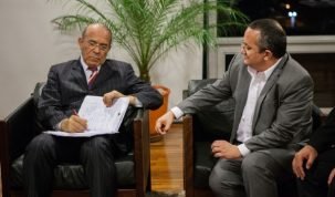 Ministro da Casa Civil Eliseu Padilha e o governador do MT Pedro Taques / Foto: Olhar Jurídico