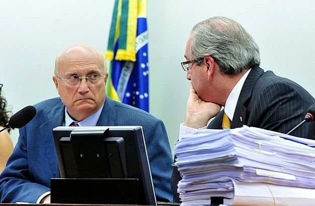 Osmar Serraglio e Eduardo Cunha na sessão da CCJ / Foto Jornal do Brasil